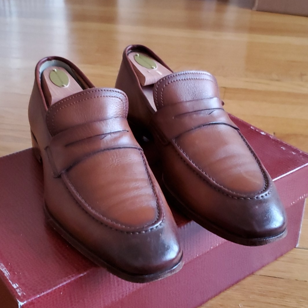 Antonio Maurizi Brown/Burnished Dress Loafers